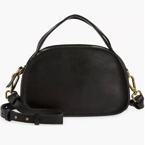 Madewell Black Leather Crossbody Handbag